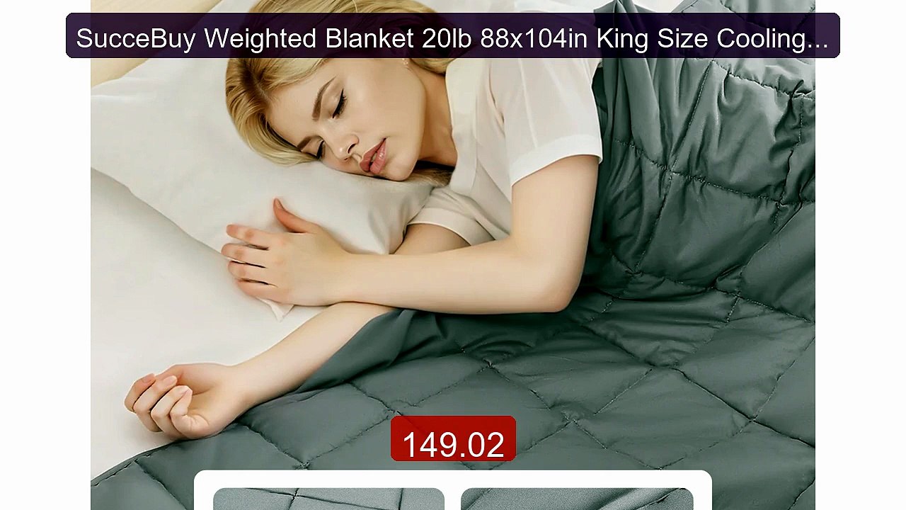 SucceBuy Weighted Blanket 20lb 88x104in King Size Cooling B... -- Top Pick 2026 | Unbeatable Price!