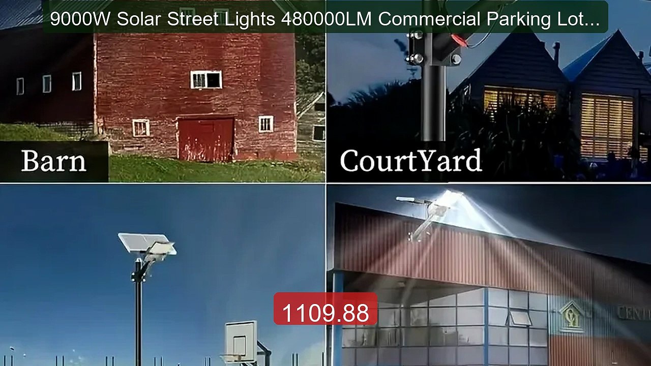 9000W Solar Street Lights 480000LM Commercial Parking Lot Light Dus... -- Top Rated 2026 | Buy Now!