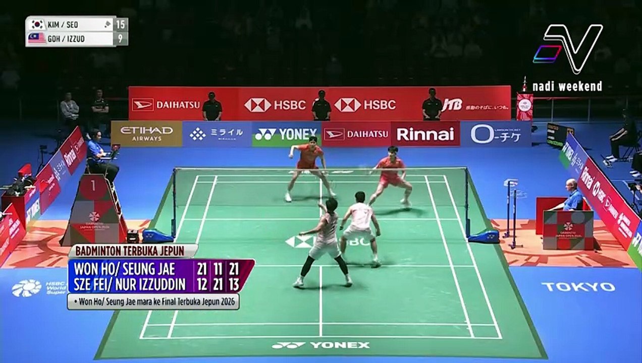 Badminton Terbuka Jepun, Goh Sze Fei dan Nur Izzuddin gagal atasi pilihan utama, tewas 3 set
