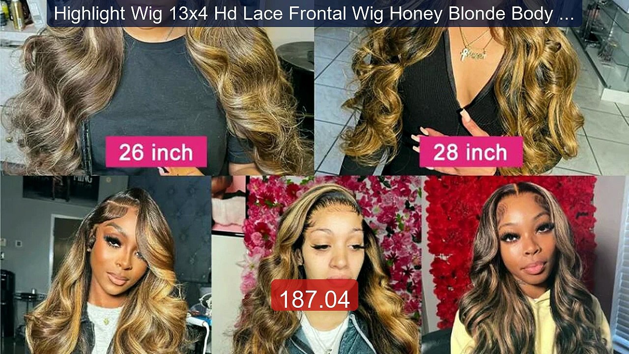 Highlight Wig 13x4 Hd Lace Frontal Wig Honey Blonde Body Wave... -- Amazing Value 2026 | Must Have!
