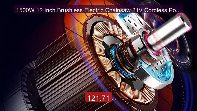 1500W 12 Inch Brushless Electric Chainsaw 21V Cordless Portabl... Hot Deal 2026 | Limited Offer!