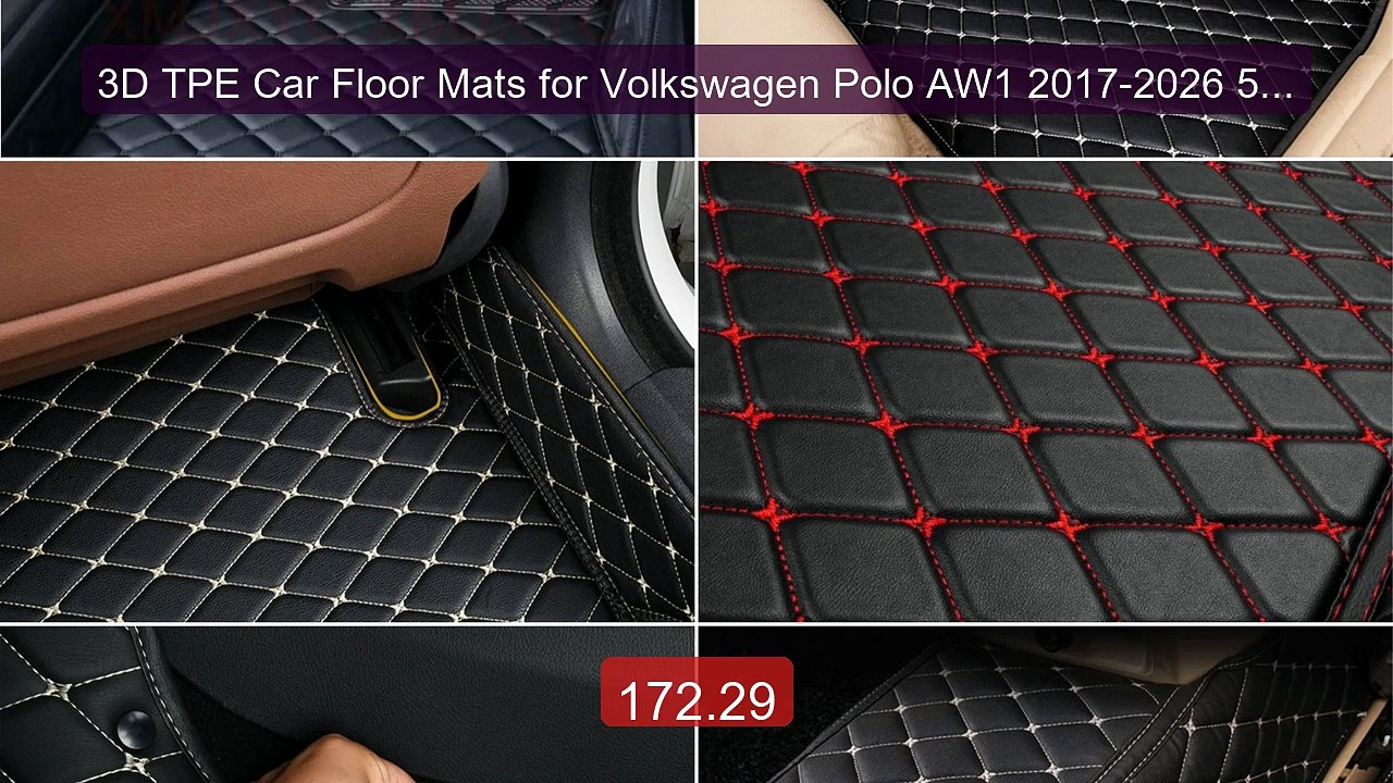 3D TPE Car Floor Mats for Volkswagen Polo AW1 2017-2026 5 seats Wat... -- Top Rated 2026 | Buy Now!