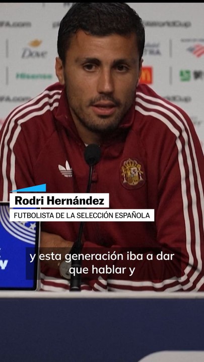 Rodri: "Tenemos un reto para hacer inolvidable a una gran generación"