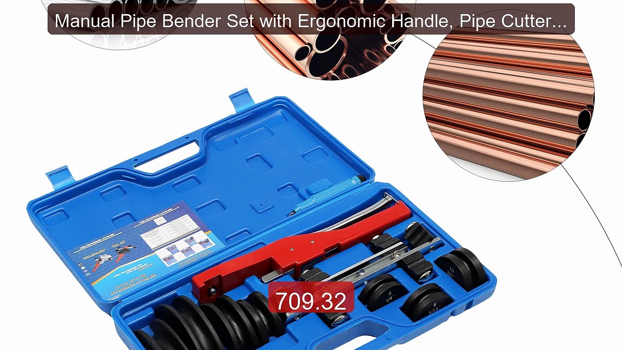 Manual Pipe Bender Set with Ergonomic Handle, Pipe Cutter, Bending ... -- Top Rated 2026 | Buy Now!
