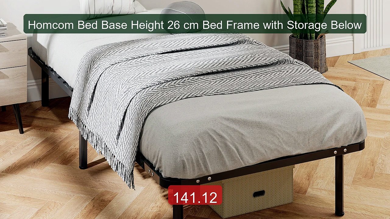 Homcom Bed Base Height 26 cm Bed Frame with Storage Below -- Top Rated 2026 | Buy Now!
