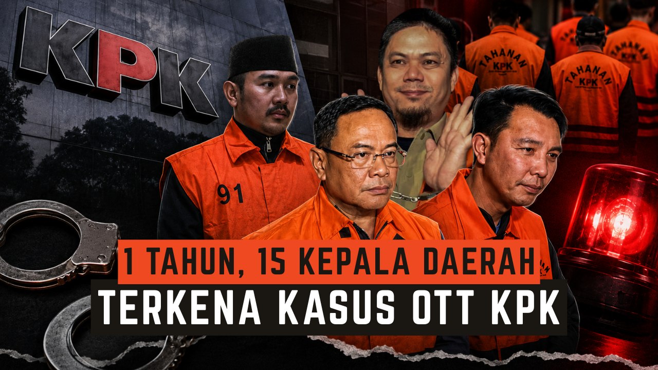 Baru 1 Tahun Ada 15 Kepala Daerah Kena OTT KPK, Ini Daftarnya!