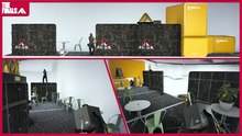 My friend and I got tired, so we built a little café in the practice range.  #thefinalsgame #gaming