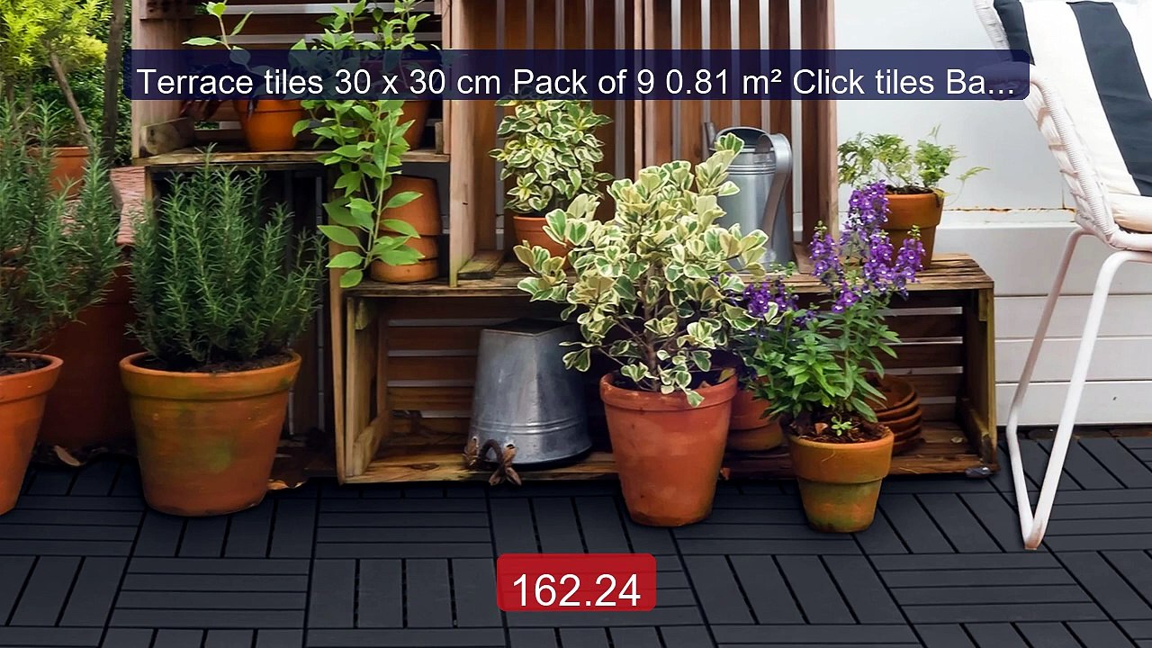 Terrace tiles 30 x 30 cm Pack of 9 0.81 m² Click tiles Balc... -- Top Pick 2026 | Unbeatable Price!