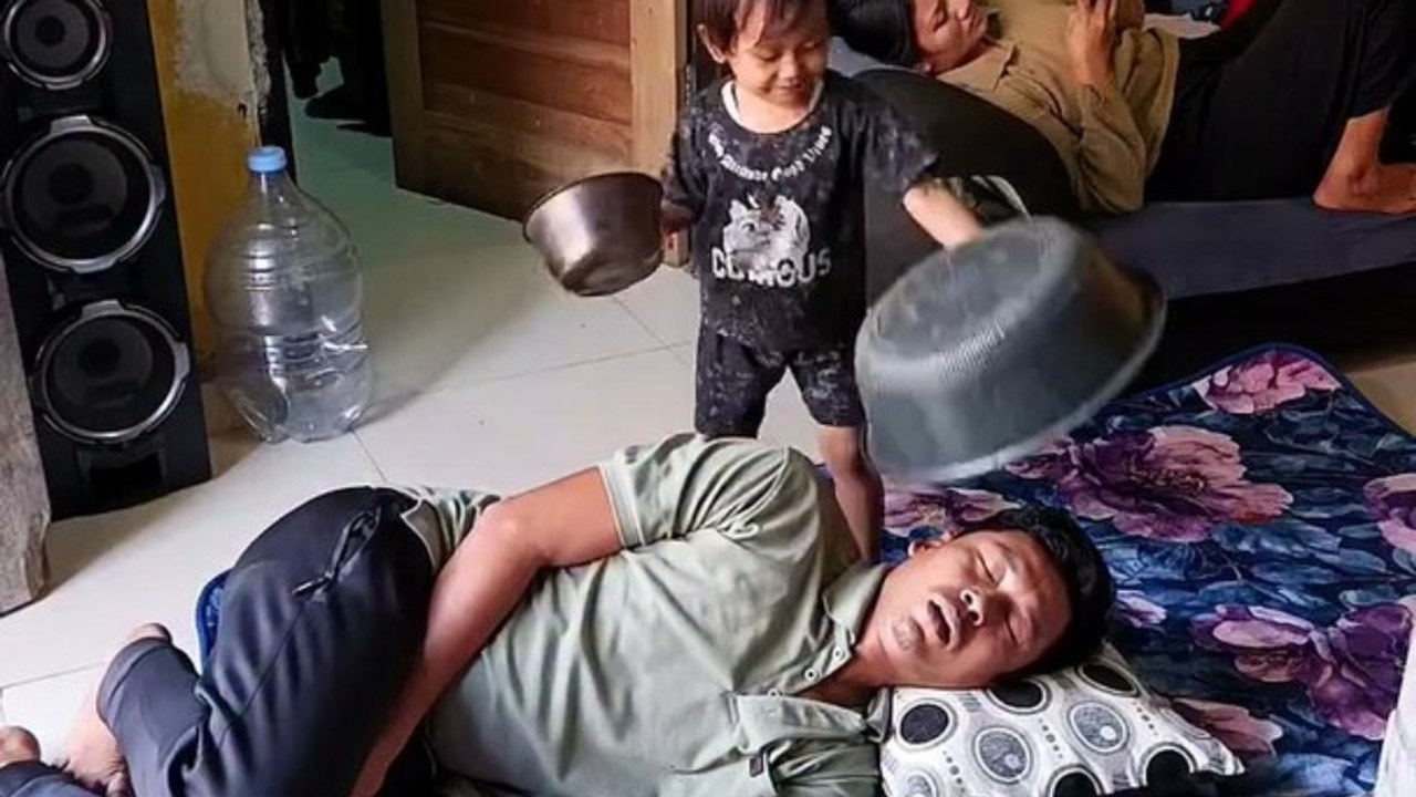 Funny Prank Gone Wrong: Toddler Wakes Up Dad! 🤣