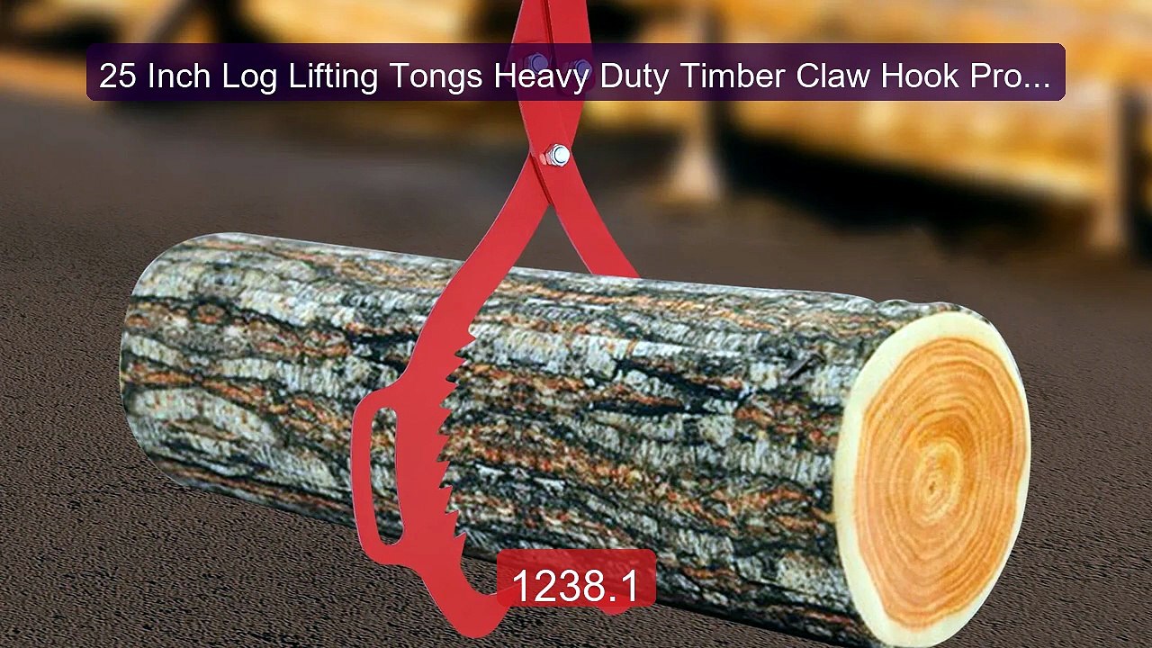 25 Inch Log Lifting Tongs Heavy Duty Timber Claw Hook Profess... -- Amazing Value 2026 | Must Have!
