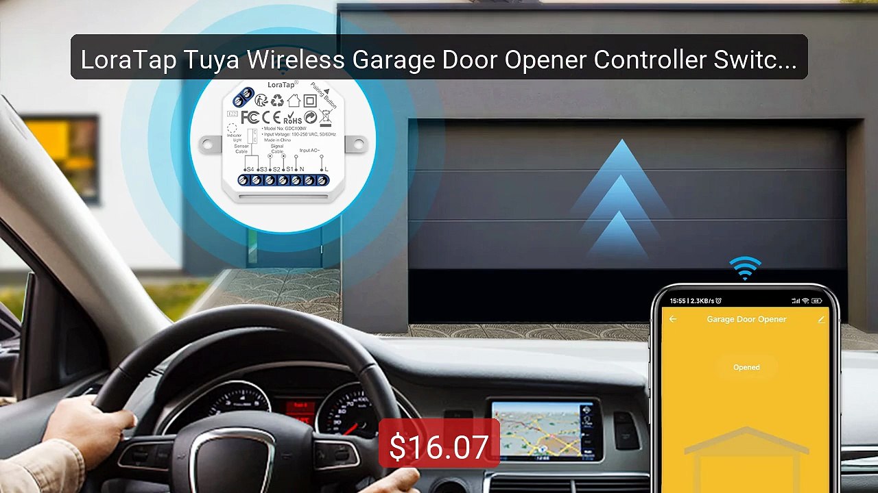 LoraTap Tuya Wireless Garage Door Opener Controller Switch Sec... -- Hot Deal 2026 | Limited Offer!