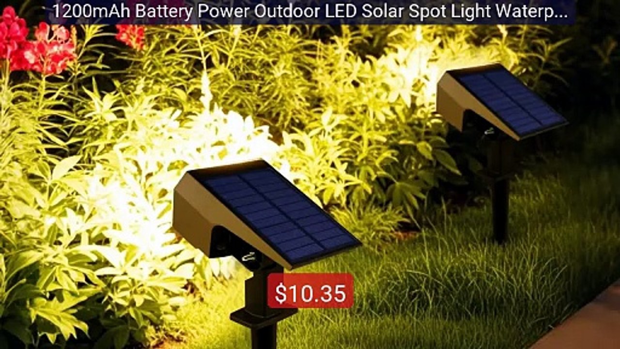 1200mAh Battery Power Outdoor LED Solar Spot Light Waterpro... -- Top Pick 2026 | Unbeatable Price!