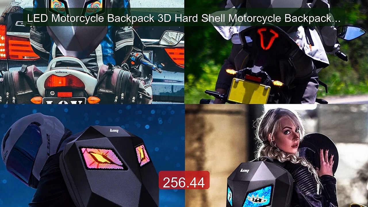 LED Motorcycle Backpack 3D Hard Shell Motorcycle Backpack with... -- Hot Deal 2026 | Limited Offer!
