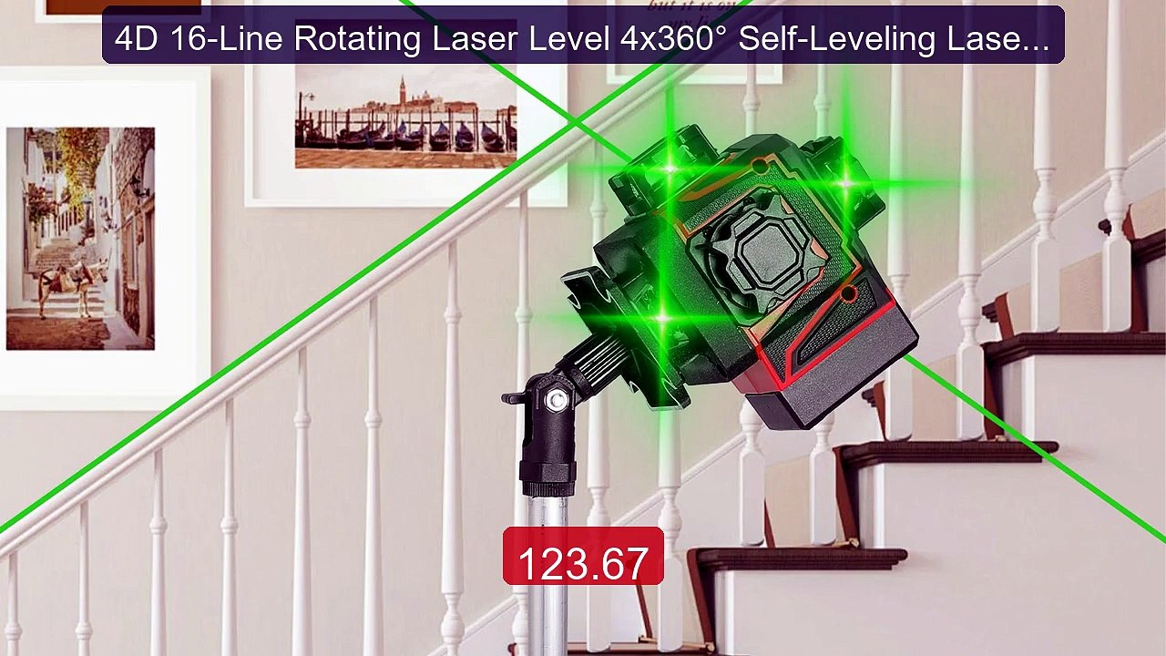 4D 16-Line Rotating Laser Level 4x360° Self-Leveling Laser ... -- Top Pick 2026 | Unbeatable Price!