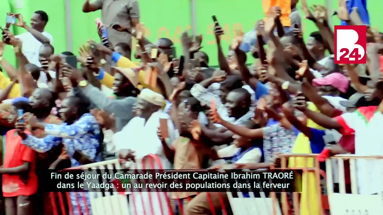 Ouahigouya en liesse : Le Capitaine Ibrahim Traoré quitte la ville sous une marche populaire énorme