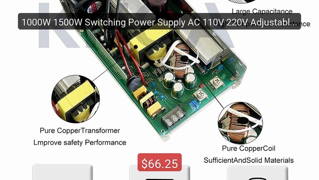 1000W 1500W Switching Power Supply AC 110V 220V Adjustable 0- 12V ... Best Deal 2026 | Shop Now!