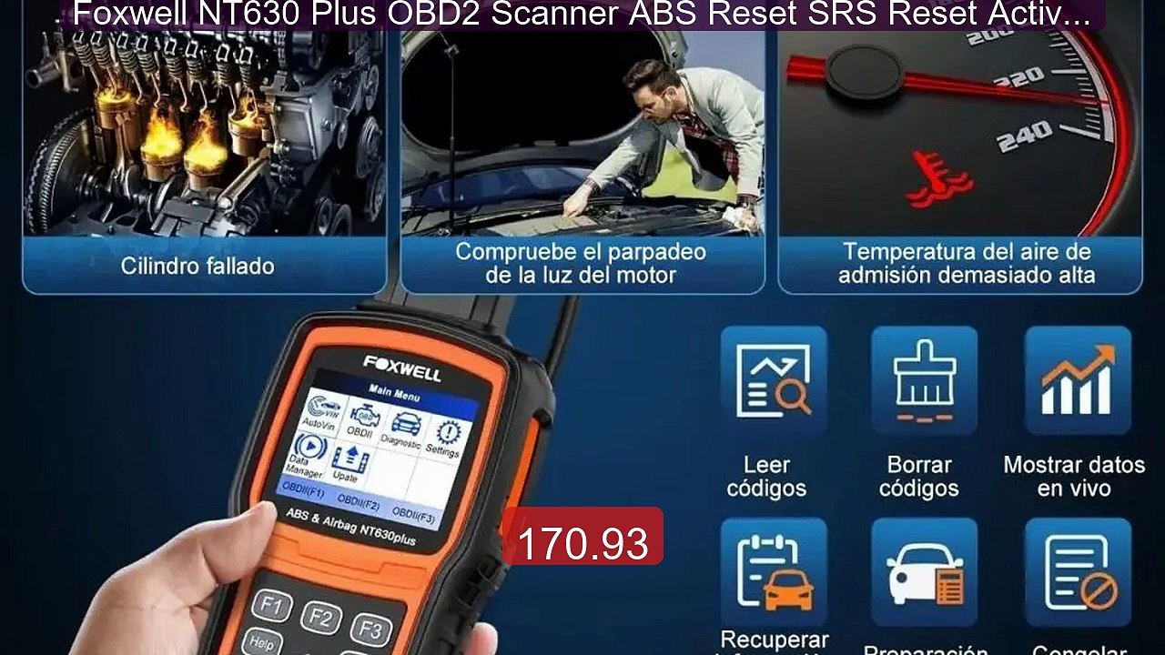 Foxwell NT630 Plus OBD2 Scanner ABS Reset SRS Reset Active Test OBD... -- Top Rated 2026 | Buy Now!