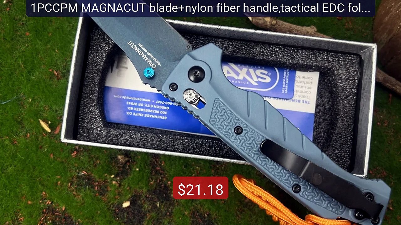 1PCCPM MAGNACUT blade+nylon fiber handle,tactical EDC folding... -- Amazing Value 2026 | Must Have!