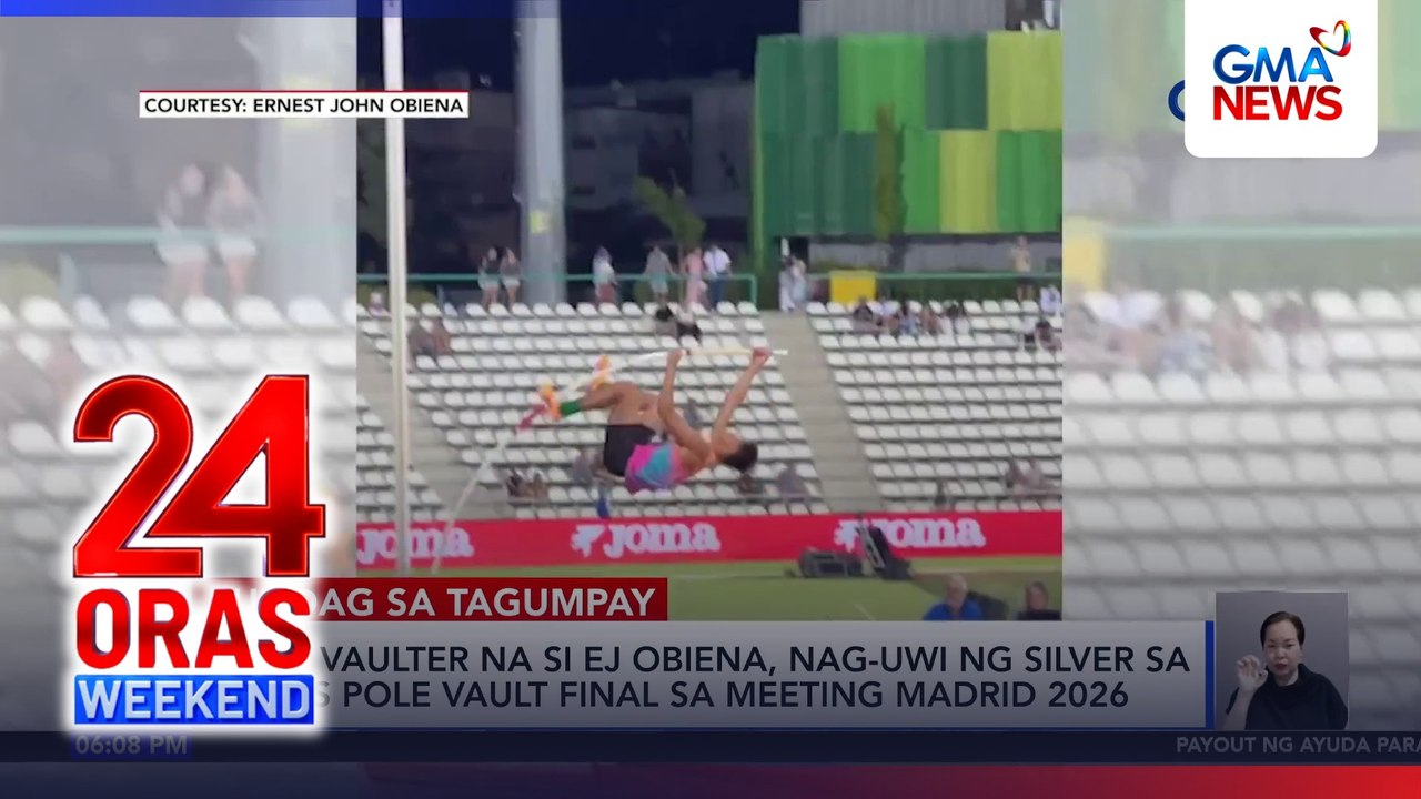 EJ Obiena, naka-silver sa men’s pole vault final sa Meeting Madrid 2026 | 24 Oras Weekend