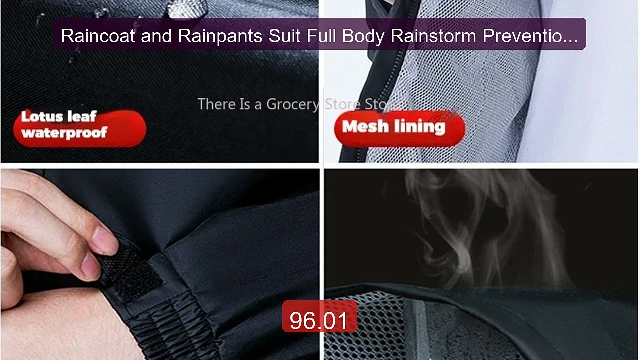 Raincoat and Rainpants Suit Full Body Rainstorm Prevention Ele... -- Hot Deal 2026 | Limited Offer!