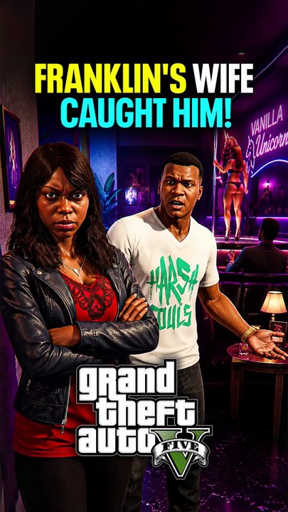 Franklin's Wife Caught Him! #GamesTyphoon #Gta5 #Gtav #Franklin #Tanisha #Wife