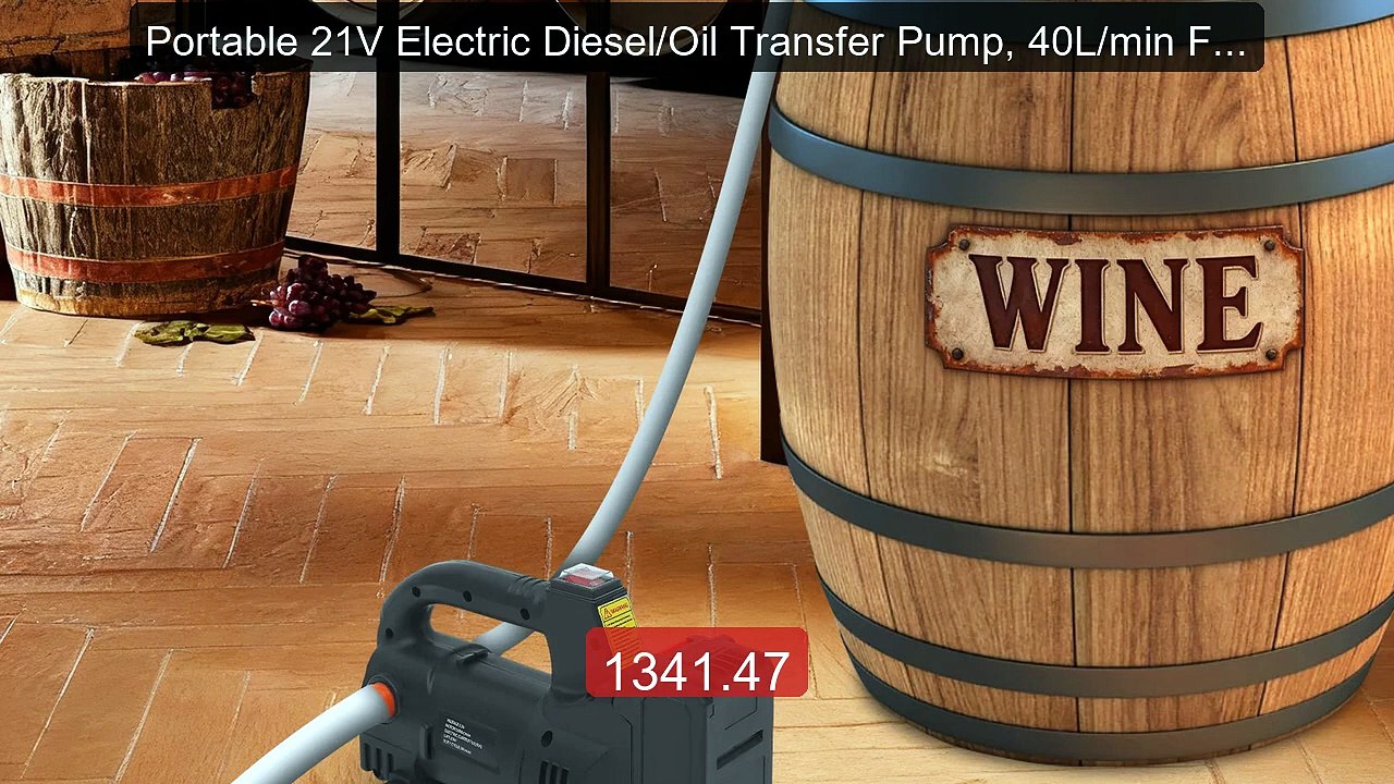 Portable 21V Electric Diesel/Oil Transfer Pump, 40L/min Fue... -- Top Pick 2026 | Unbeatable Price!