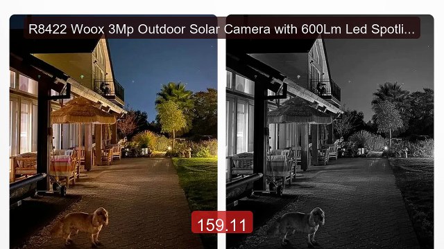 R8422 Woox 3Mp Outdoor Solar Camera with 600Lm Led Spotlight, 5200M... Top Rated 2026 | Buy Now!