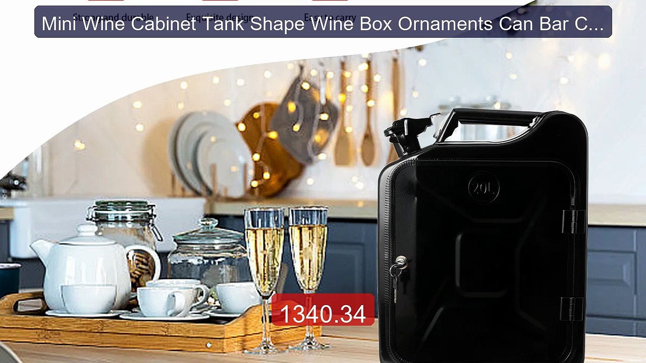 Mini Wine Cabinet Tank Shape Wine Box Ornaments Can Bar Cha... -- Top Pick 2026 | Unbeatable Price!