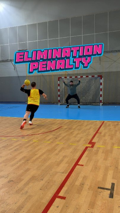 Élimination Penalty (la fin est incroyable 👀😂) #challenge #hand #handball #sports #fun