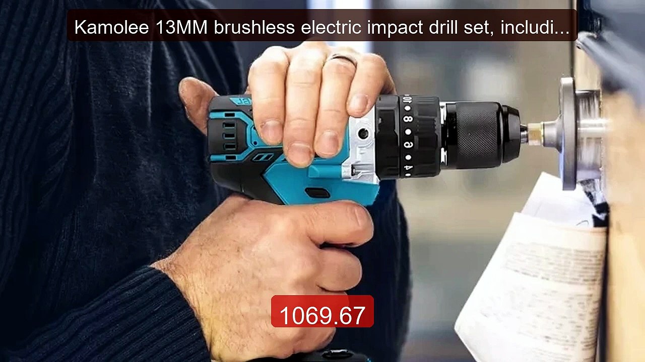 Kamolee 13MM brushless electric impact drill set, including accesso... -- Top Rated 2026 | Buy Now!