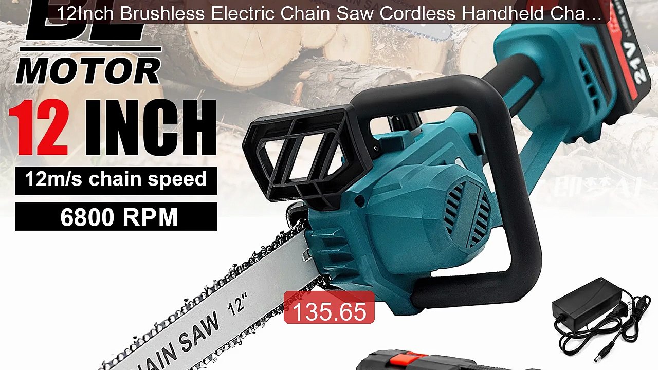 12Inch Brushless Electric Chain Saw Cordless Handheld Chain... -- Top Pick 2026 | Unbeatable Price!