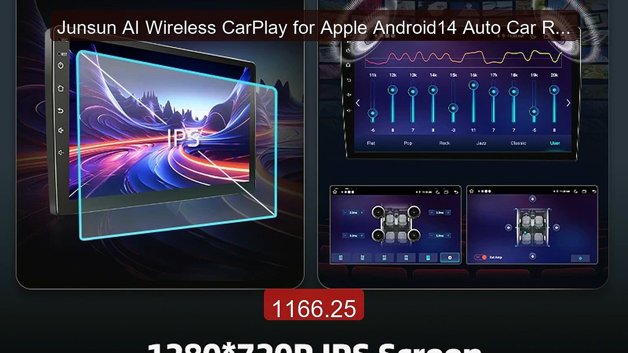 Junsun AI Wireless CarPlay for Apple Android14 Auto Car Radio for M... -- Top Rated 2026 | Buy Now!