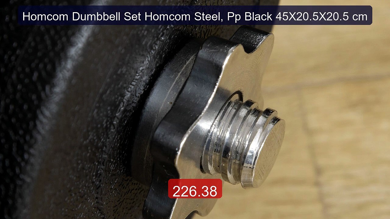 Homcom Dumbbell Set Homcom Steel, Pp Black 45X20.5X20.5 cm -- Best Buy 2026 | Great Quality!
