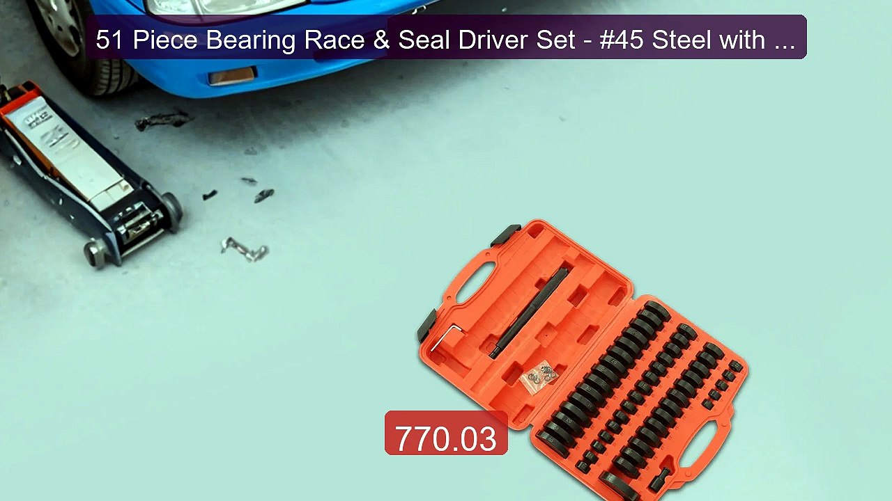 51 Piece Bearing Race & Seal Driver Set - #45 Steel with Rust-... -- Best Buy 2026 | Great Quality!