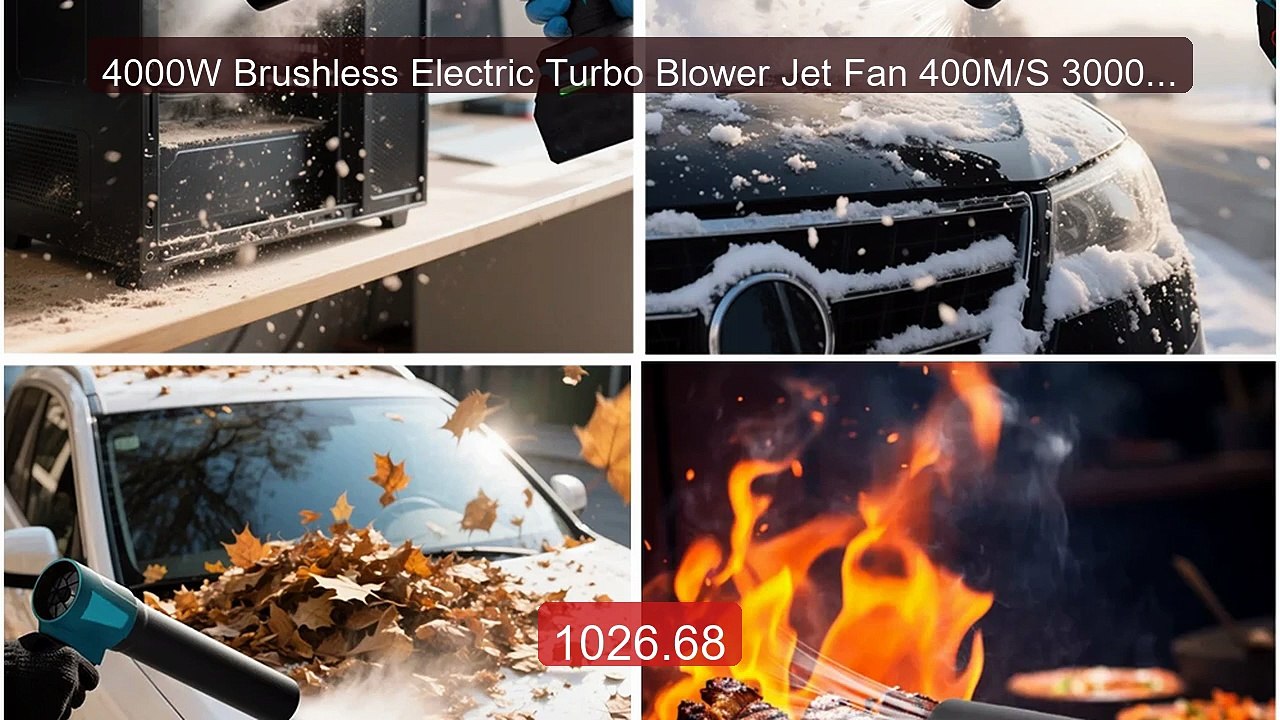 4000W Brushless Electric Turbo Blower Jet Fan 400M/S 300000RPM... -- Hot Deal 2026 | Limited Offer!