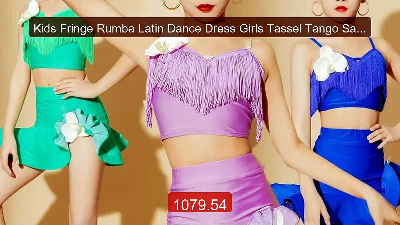 Kids Fringe Rumba Latin Dance Dress Girls Tassel Tango Salsa S... -- Hot Deal 2026 | Limited Offer!
