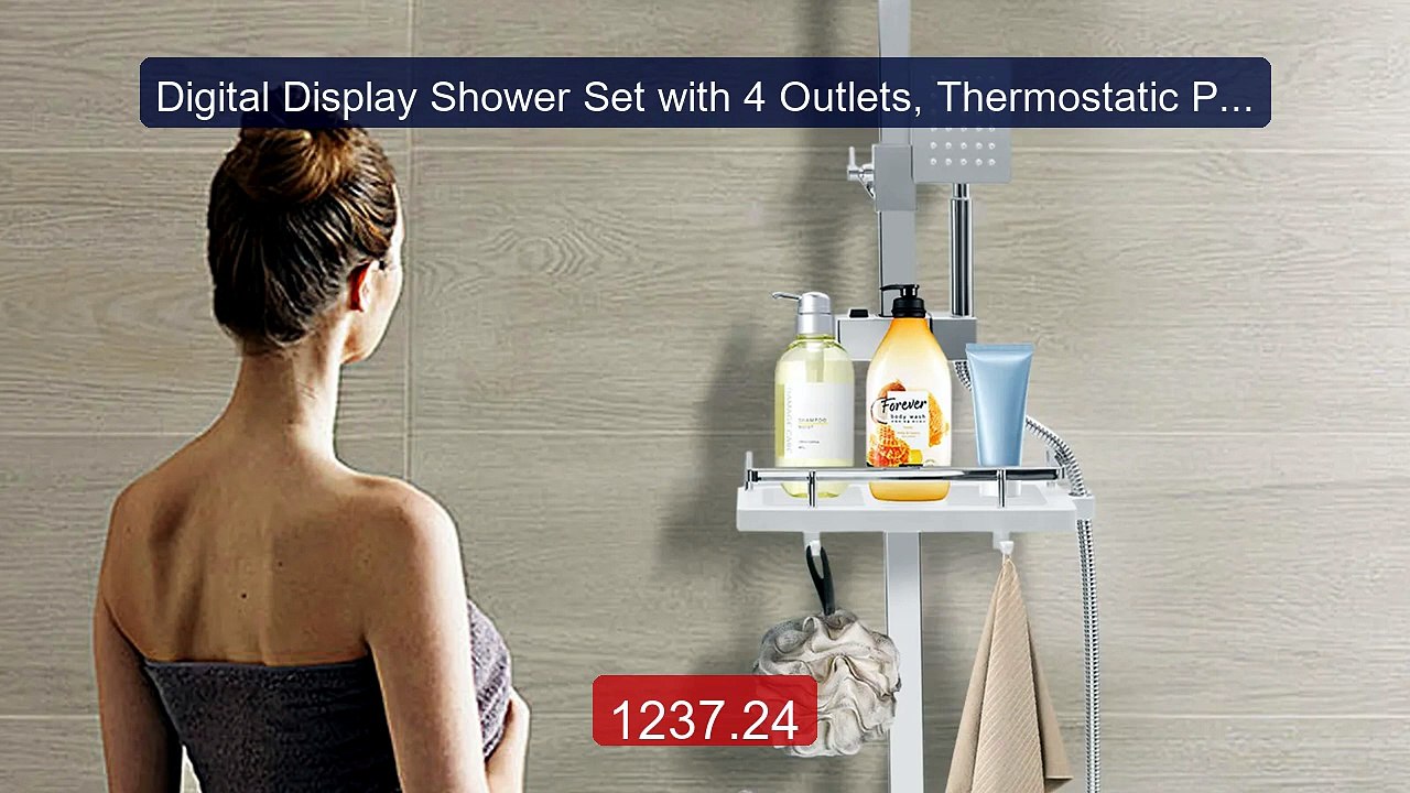 Digital Display Shower Set with 4 Outlets, Thermostatic Piano Key P... -- Top Rated 2026 | Buy Now!