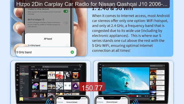 Hizpo 2Din Carplay Car Radio for Nissan Qashqai J10 2006-2013 ... Hot Deal 2026 | Limited Offer!
