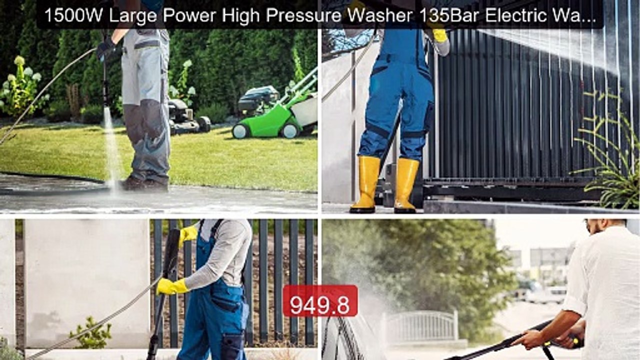 1500W Large Power High Pressure Washer 135Bar Electric Wash... -- Top Pick 2026 | Unbeatable Price!
