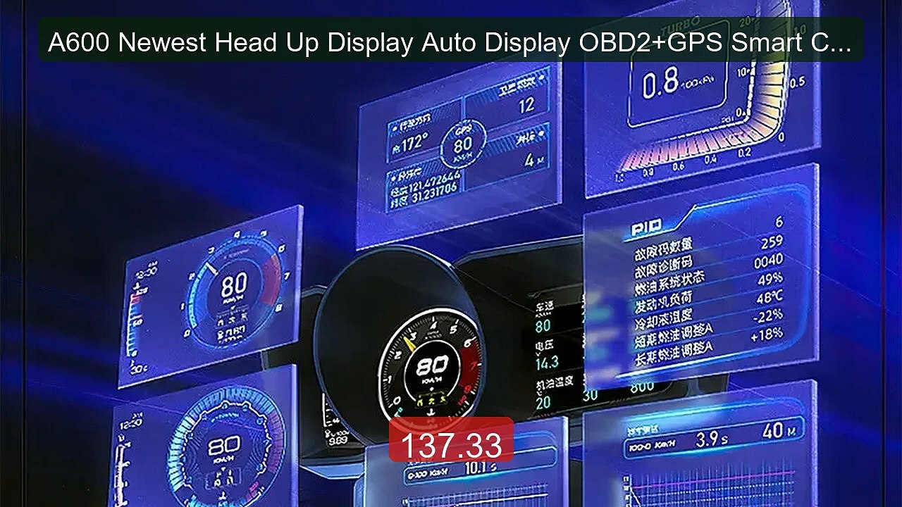 A600 Newest Head Up Display Auto Display OBD2+GPS Smart Car H... -- Amazing Value 2026 | Must Have!