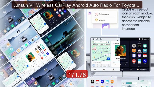 Junsun V1 Wireless CarPlay Android Auto Radio For Toyota Land ... Best Buy 2026 | Great Quality!