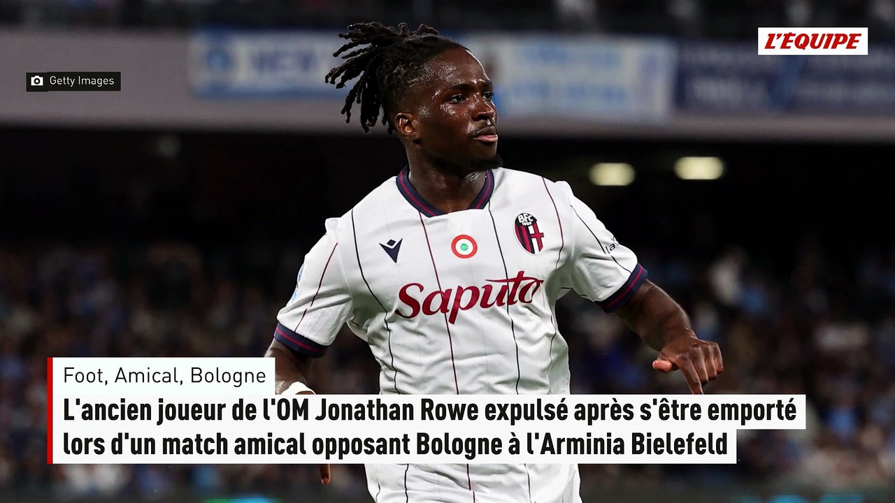 L'ancien joueur de l'OM Jonathan Rowe expulsé a...