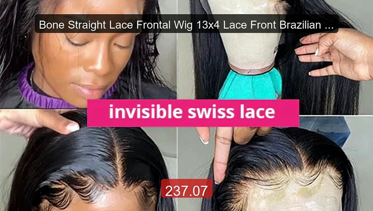Bone Straight Lace Frontal Wig 13x4 Lace Front Brazilian Wig H... -- Hot Deal 2026 | Limited Offer!