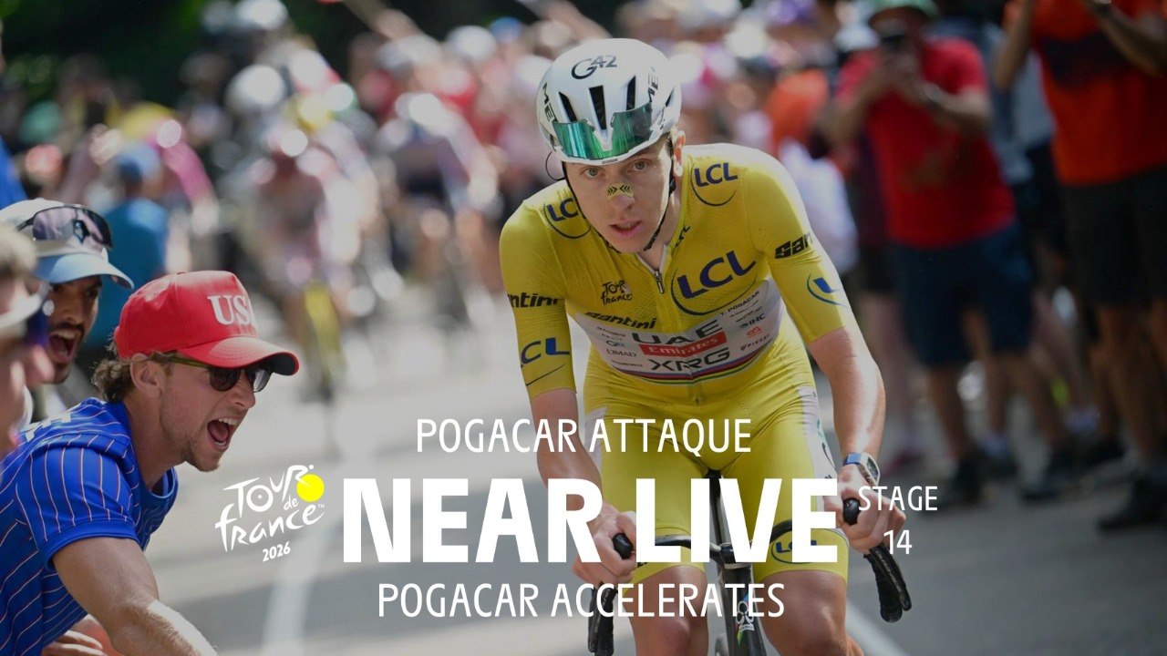 Pogacar accelerates - Stage 14