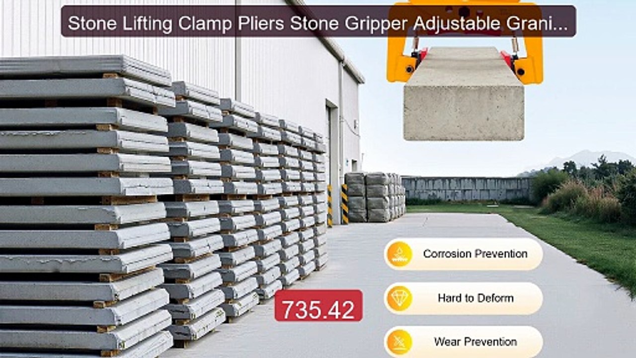 Stone Lifting Clamp Pliers Stone Gripper Adjustable Granite S... -- Amazing Value 2026 | Must Have!
