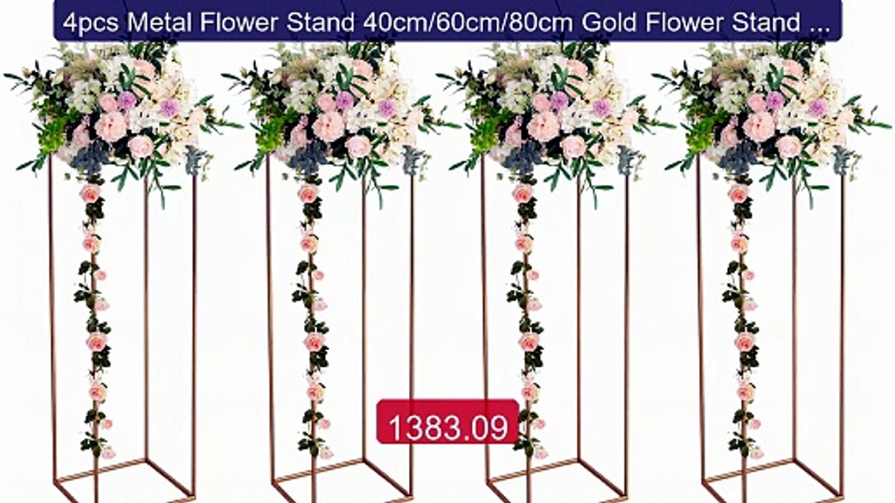 4pcs Metal Flower Stand 40cm/60cm/80cm Gold Flower Stand for Flora... -- Best Deal 2026 | Shop Now!
