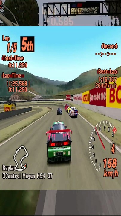 Gran Turismo 2 Seca Mugen NSX GT Overtaking Sector 1 😬 MT
