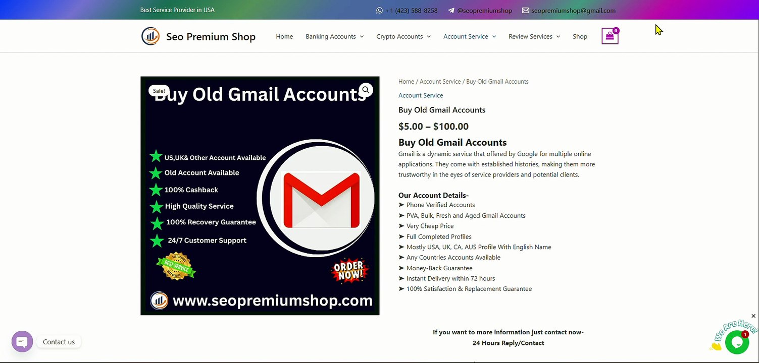 Top 05 B,uy” Old Gmail Accounts for Secure Business Use