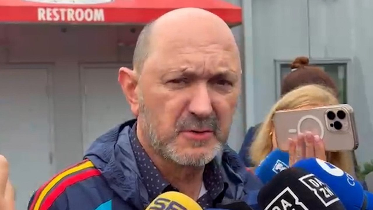 Louzán, tras la tormenta que obligó a suspender el entrenamiento: "No nos afecta para nada"
