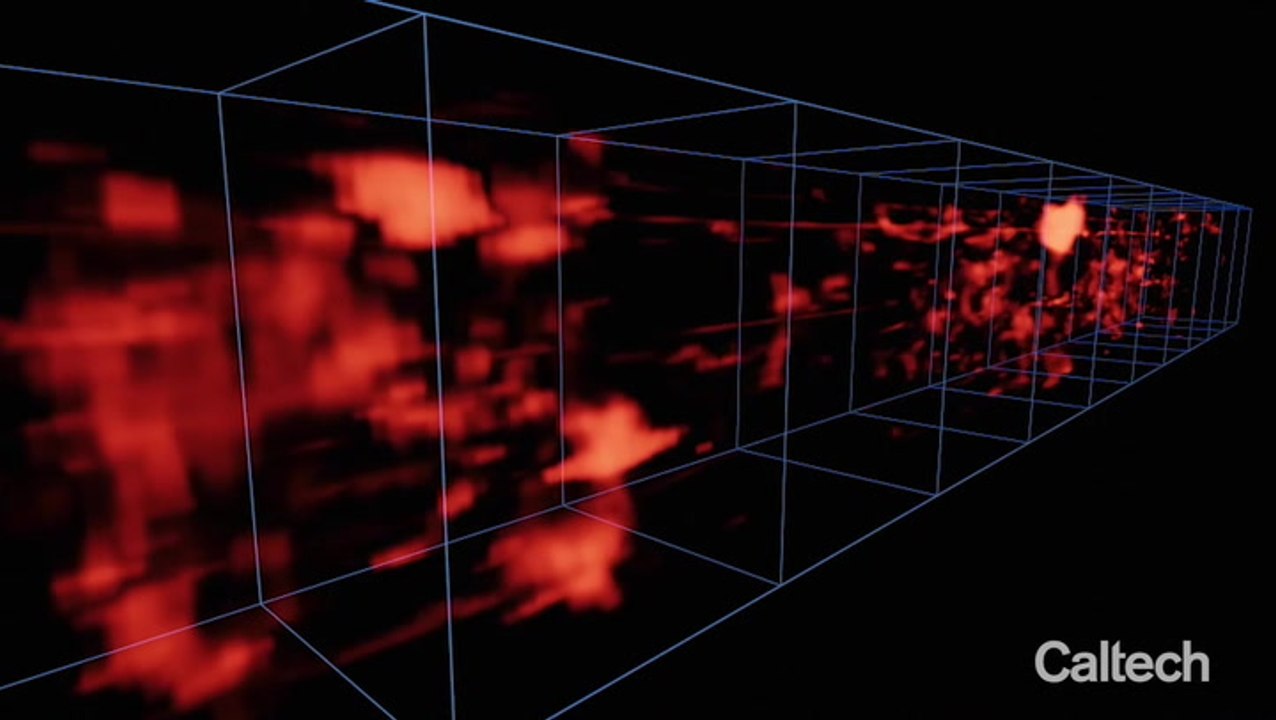 Distant 'Cosmic Web' Gas Filaments Shown In 3D...